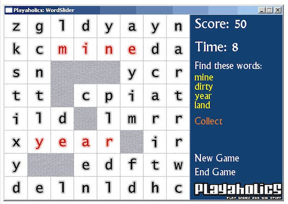 WordSlider game
